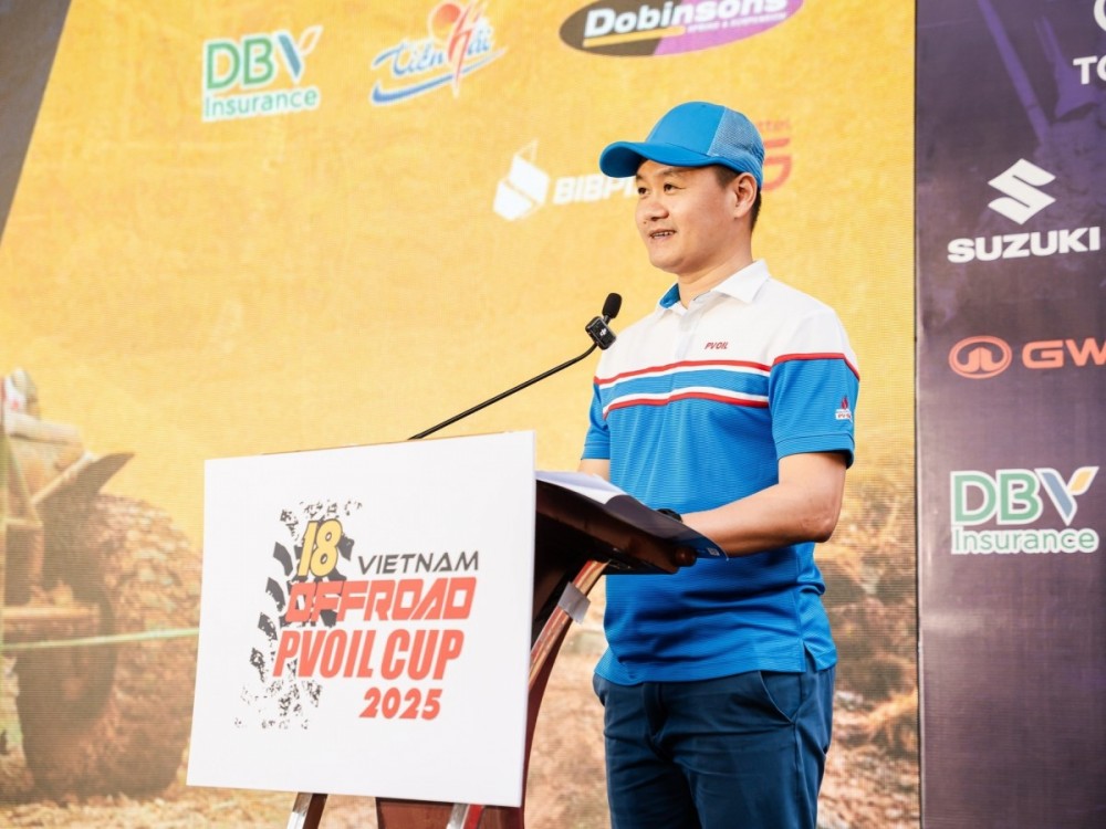 Ông Lê Trung Hưng - Phó Tổng Giám đốc PVOIL phát biểu tại sự kiện. Nguồn: BTC 