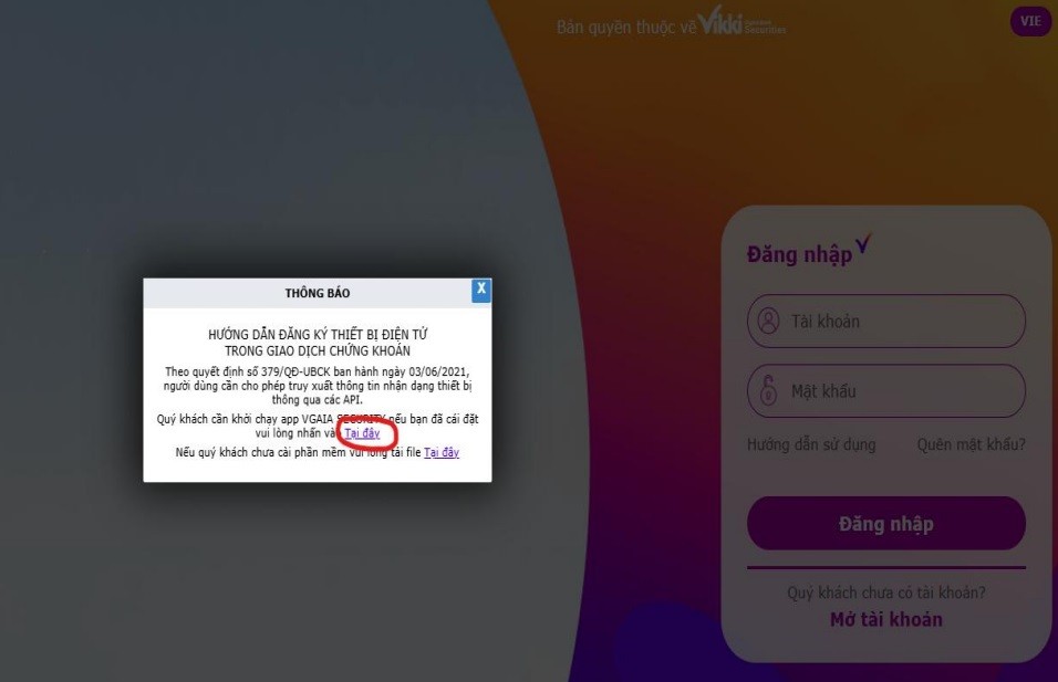 Hướng dẫn cài đặt và sử dụng phần mềm VGAIA Security của VikkiBankS trên Windows, MacOS