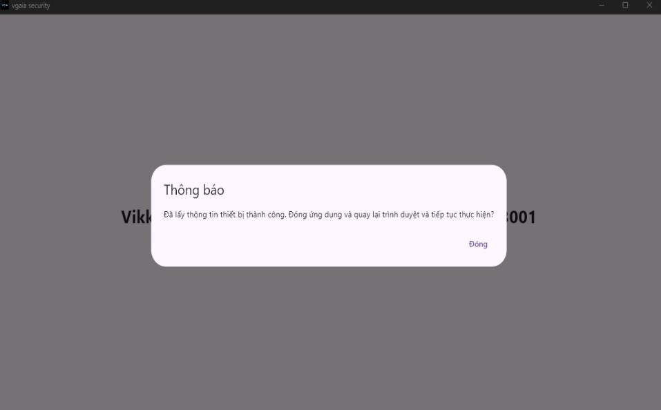 Hướng dẫn cài đặt và sử dụng phần mềm VGAIA Security của VikkiBankS trên Windows, MacOS