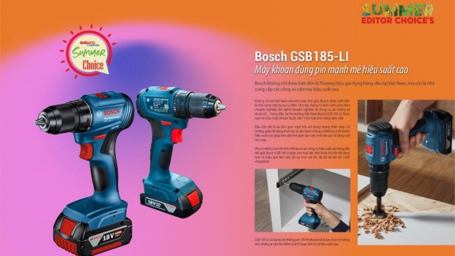 Bosch GSB 185 li: Máy khoan dùng pin mạnh mẽ hiệu suất cao