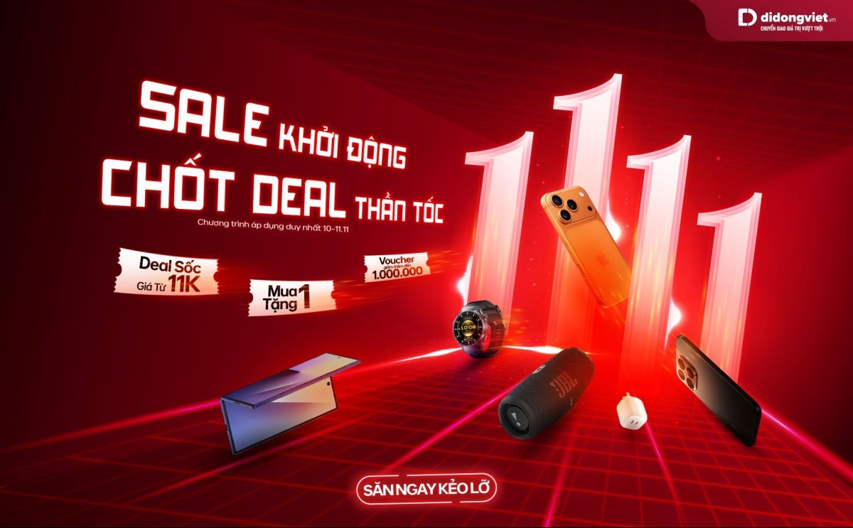Đại tiệc mua sắm 11/11 ở Di Động Việt có gì?