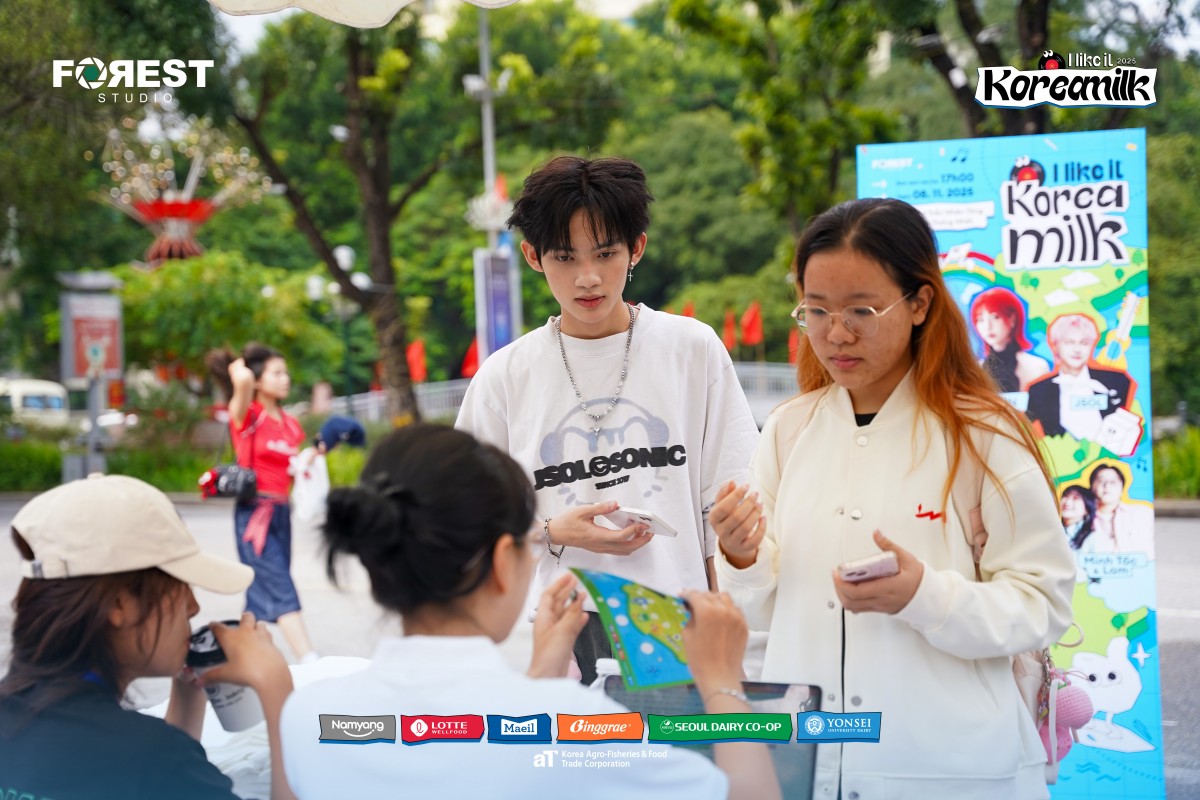 Hà Nội náo nhiệt với sự kiện 'I Like It Korea Milk': Thử sữa Hàn Quốc, thưởng thức âm nhạc