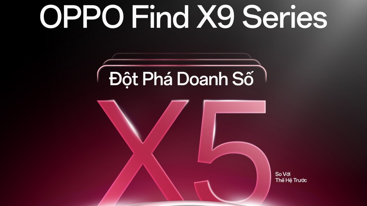 OPPO Find X9 Series tăng trưởng gấp 5 lần so với Find X8 Series