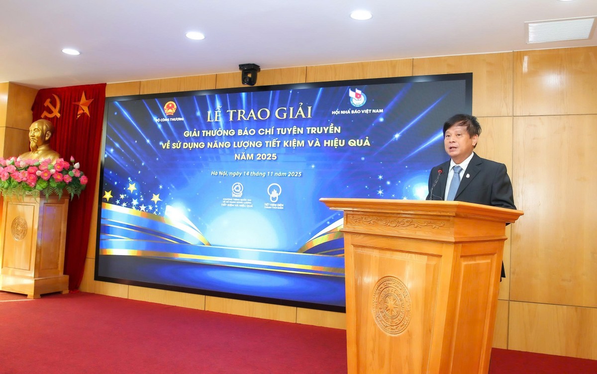 Trao Giải thưởng Báo chí tuyên truyền về sử dụng năng lượng tiết kiệm và hiệu quả năm 2025