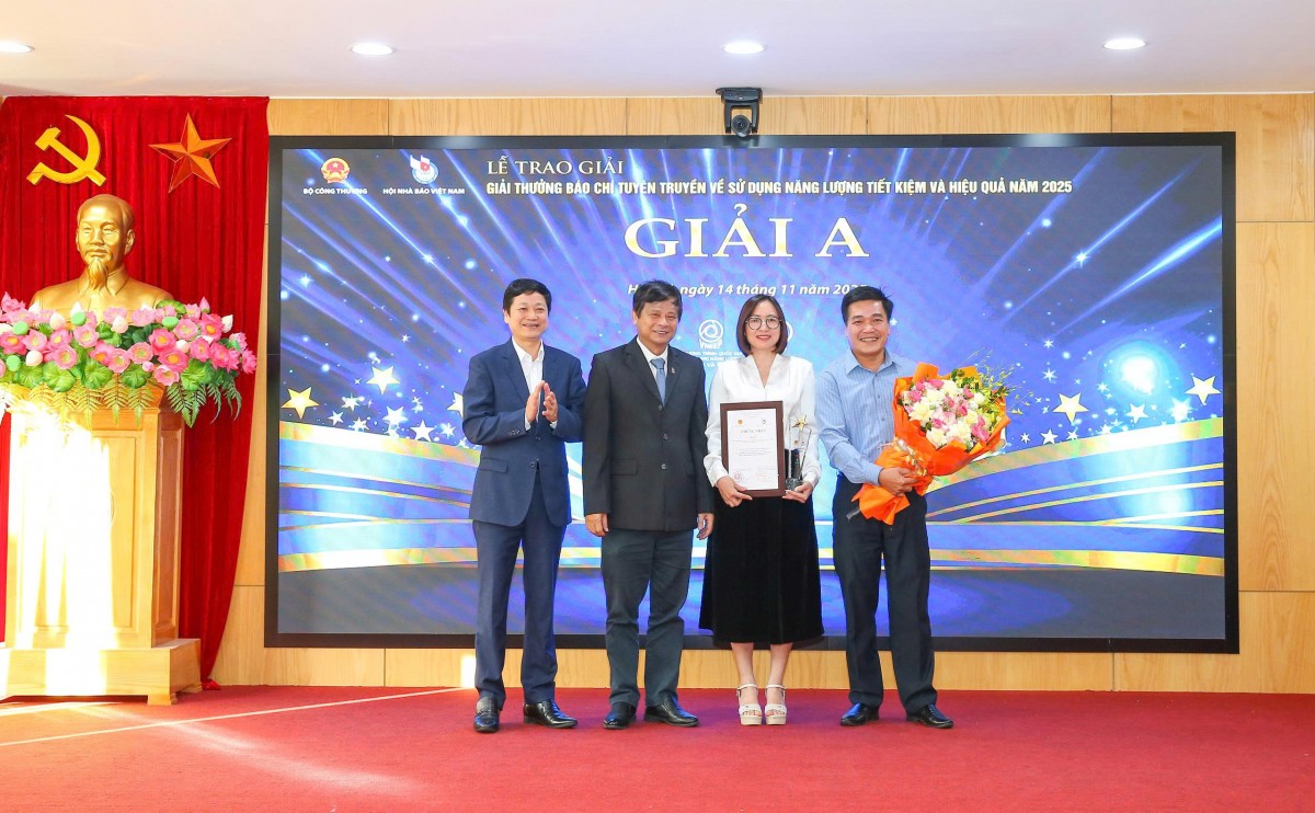 Trao Giải thưởng Báo chí tuyên truyền về sử dụng năng lượng tiết kiệm và hiệu quả năm 2025