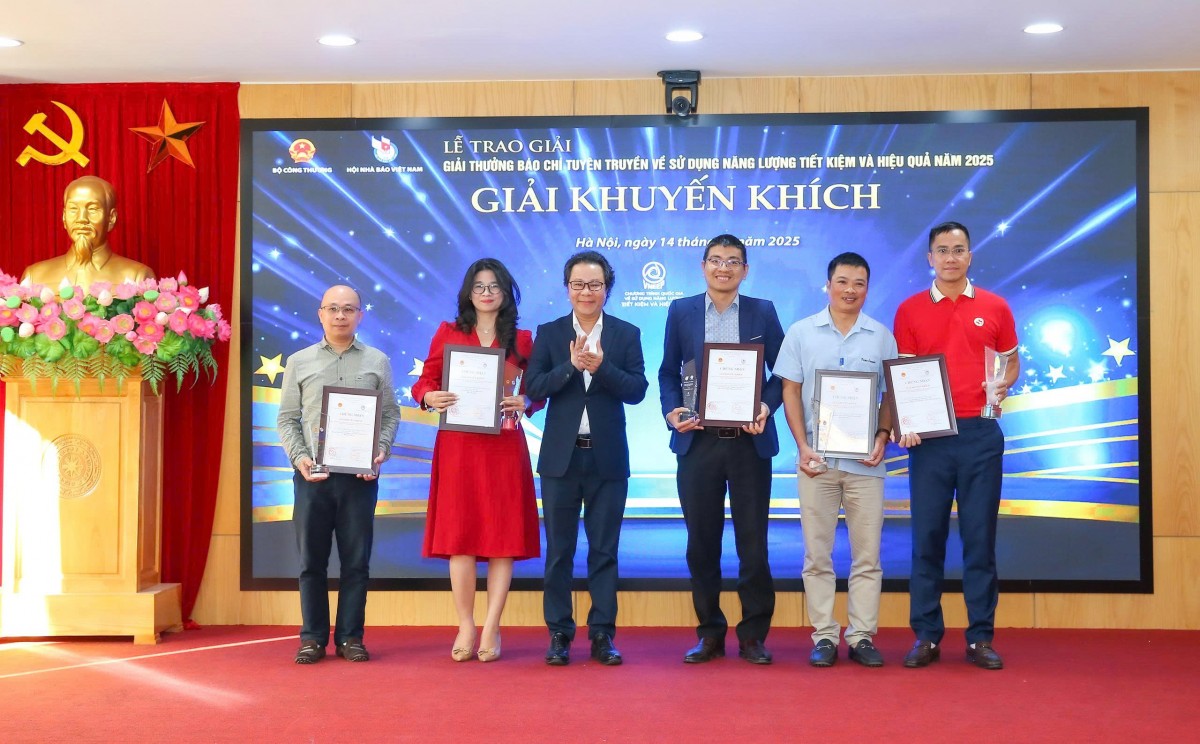 Trao Giải thưởng Báo chí tuyên truyền về sử dụng năng lượng tiết kiệm và hiệu quả năm 2025