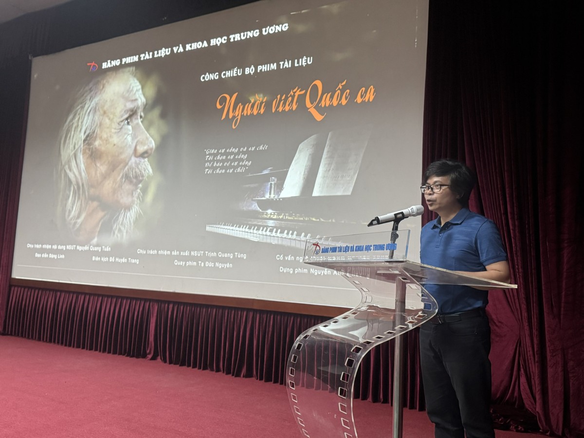 Tái hiện cuộc đời và sự nghiệp của nhạc sĩ Văn Cao qua tác phẩm “Người viết Quốc ca” Tái hiện cuộc đời và sự nghiệp của nhạc sĩ Văn Cao qua tác phẩm “Người viết Quốc ca”