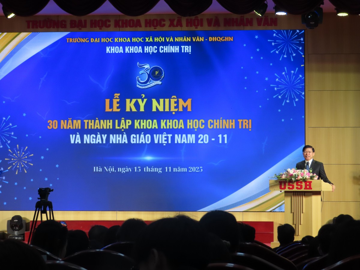 Khoa Khoa học Chính trị - Trường Đại học KHXH&NV Hà Nội kỷ niệm 30 năm thành lập Khoa Khoa học Chính trị - Trường Đại học KHXH&NV Hà Nội kỷ niệm 30 năm thành lập