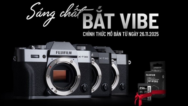 Fujifilm X-T30 III nhẹ 378 gram, chip xử lý nhanh gấp đôi, quay video 6.2K