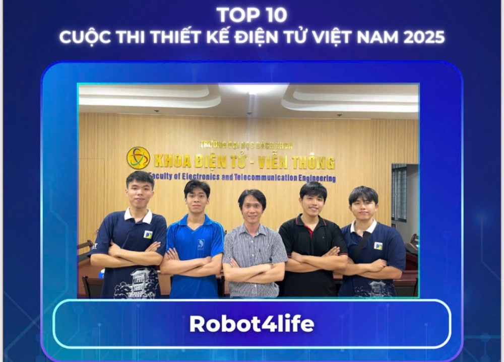 Chính thức lộ diện Top 10 đội thi vào Chung kết Cuộc thi Thiết kế Điện tử Việt Nam 2025
