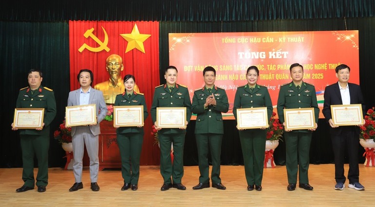 158 bài thơ, 55 ca khúc tham gia đợt vận động sáng tác về ngành hậu cần, kỹ thuật Quân đội