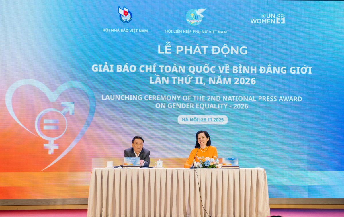 Phát động Giải Báo chí toàn quốc về bình đẳng giới lần thứ II năm 2026