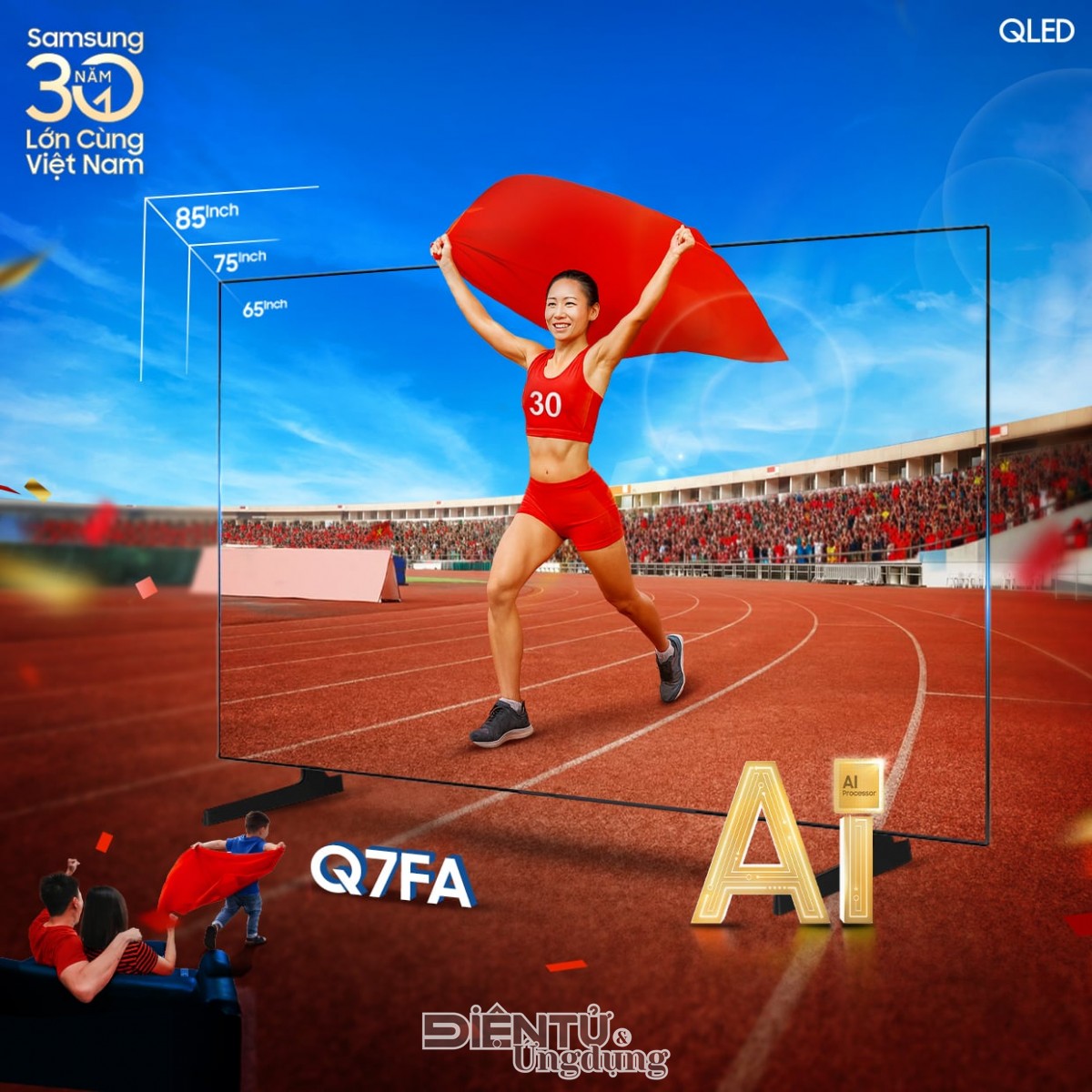 Samsung AI TV và FPT Play mang SEA Games 33 đến với người Việt