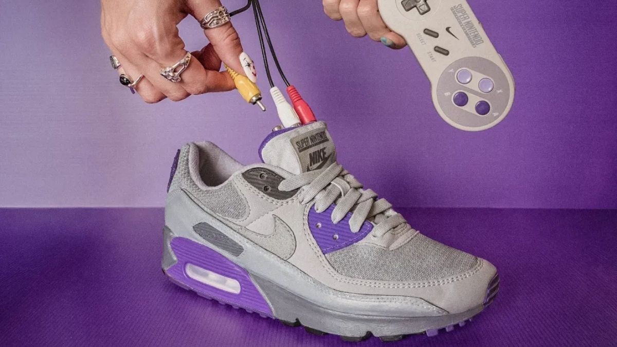 AIR SNES – đôi giày thể thao Nike tích hợp máy chơi game SNES.