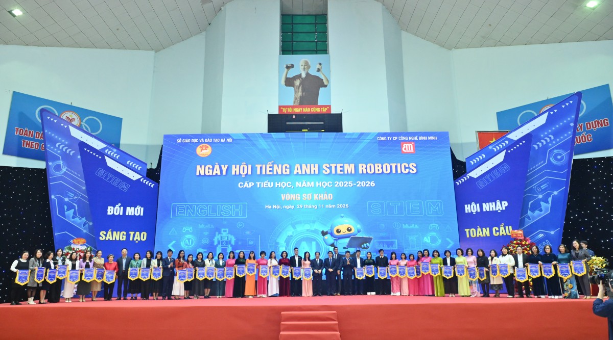 Hà Nội tổ chức Ngày hội Tiếng Anh STEM Robotics cấp Tiểu học năm học 2025 – 2026 Hà Nội tổ chức Ngày hội Tiếng Anh STEM Robotics cấp Tiểu học năm học 2025 – 2026