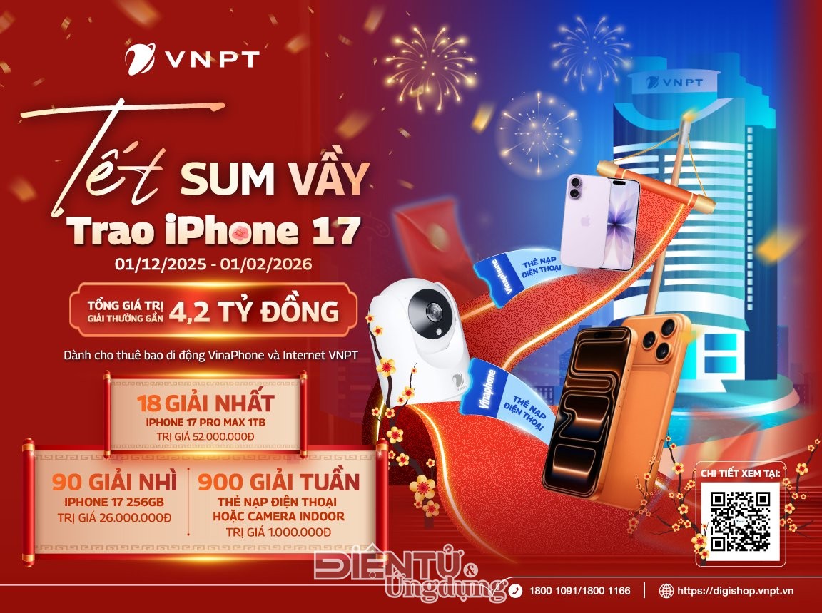 Chào năm mới 2026, VNPT siêu khuyến mại lên đến 4,2 tỷ đồng Chào năm mới 2026, VNPT siêu khuyến mại lên đến 4,2 tỷ đồng