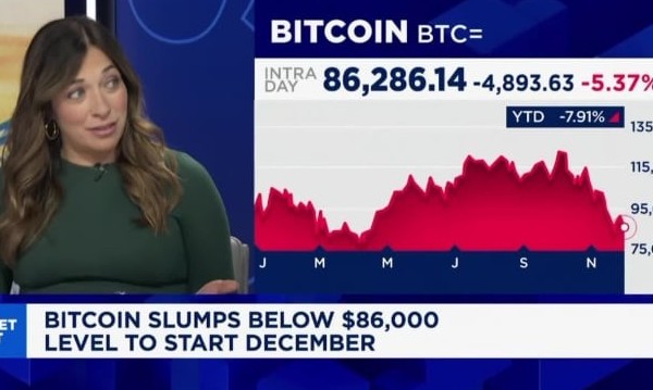 Bitcoin và Ethereum đồng loạt lao dốc khi đợt bán tháo tiền điện tử lan rộng