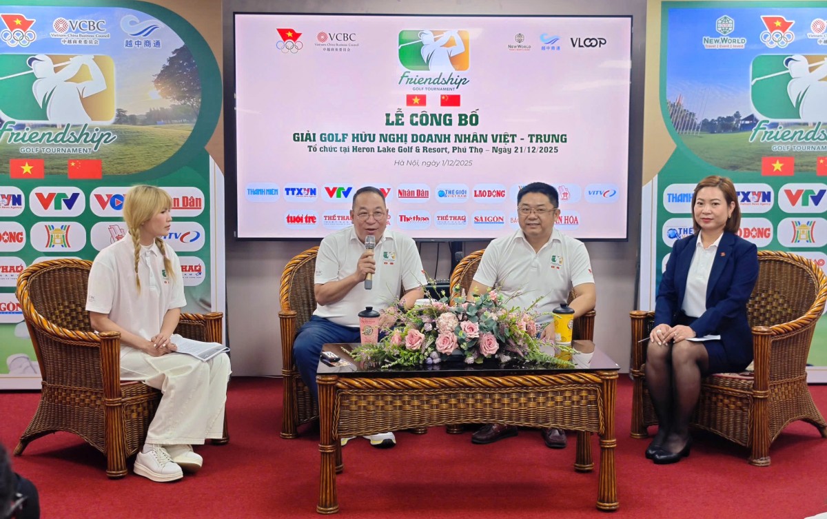 Hơn 120 doanh nhân dự Giải Golf Hữu nghị Việt - Trung 2025 Hơn 120 doanh nhân dự Giải Golf Hữu nghị Việt - Trung 2025