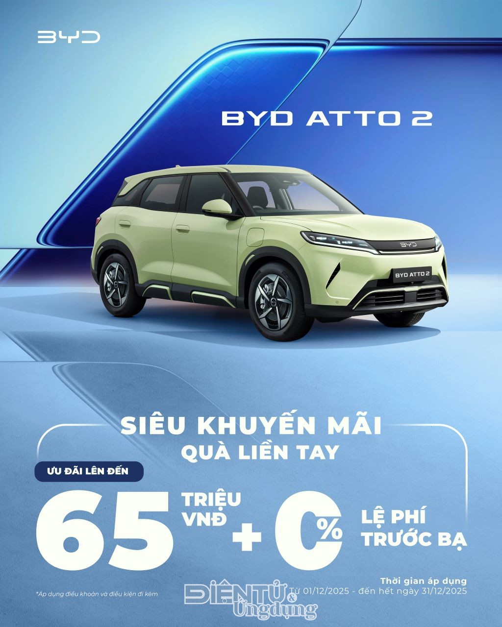 BYD Việt Nam ưu đãi tháng 12: Rinh xe xịn - Đón Noel