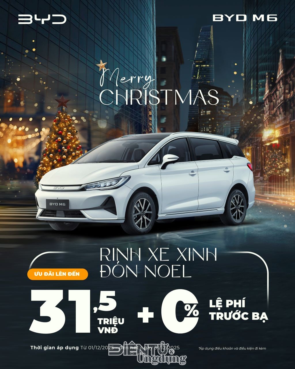 BYD Việt Nam ưu đãi tháng 12: Rinh xe xịn - Đón Noel