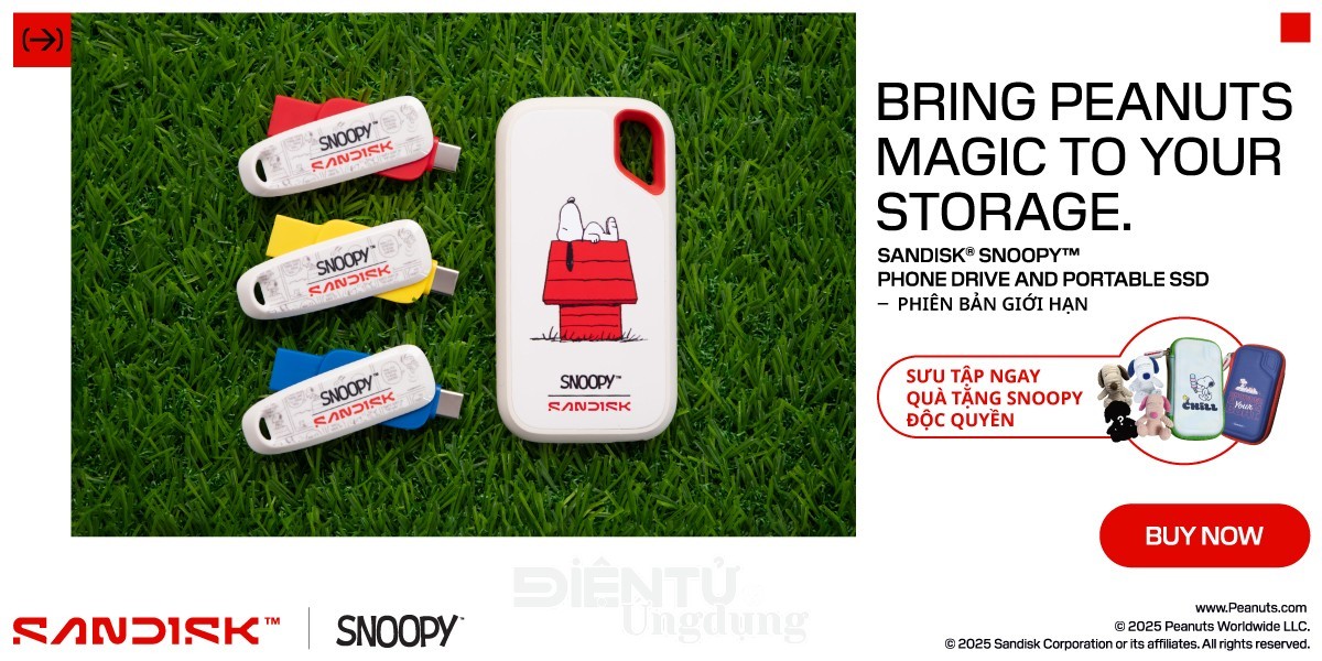 Sandisk ra mắt BST Snoopy™ Limited Edition Sandisk ra mắt BST Snoopy™ Limited Edition