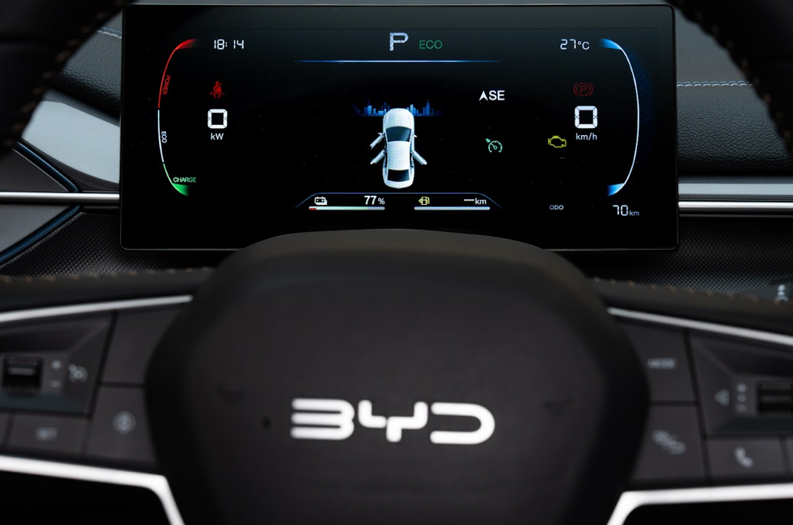 Màn hình hiện thị với thiết kế hiện đại. Ảnh: BYD Việt Nam Màn hình hiện thị với thiết kế hiện đại. Ảnh: BYD Việt Nam