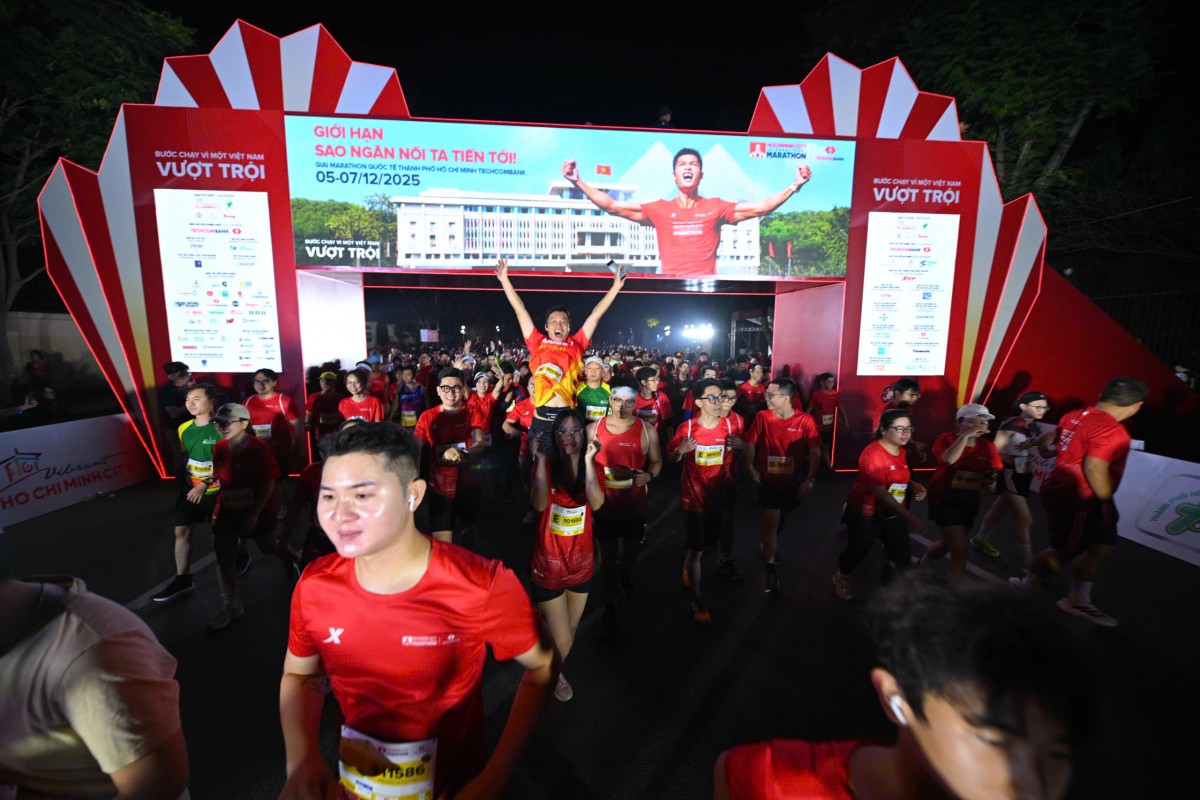 Hơn 23.000 vận động viên tham dự Giải Marathon Quốc tế TP.HCM Techcombank 2025 Hơn 23.000 vận động viên tham dự Giải Marathon Quốc tế TP.HCM Techcombank 2025