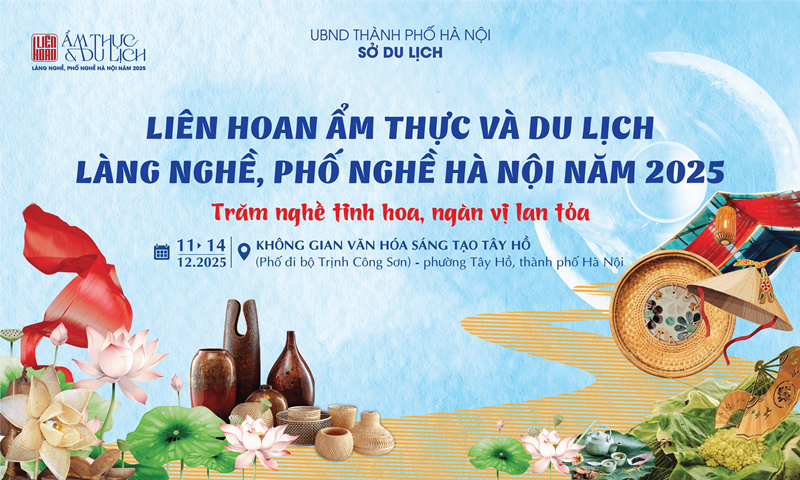 Hà Nội tổ chức Liên hoan Ẩm thực - Du lịch làng nghề, phố nghề 2025 tại phố đi bộ Trịnh Công Sơn