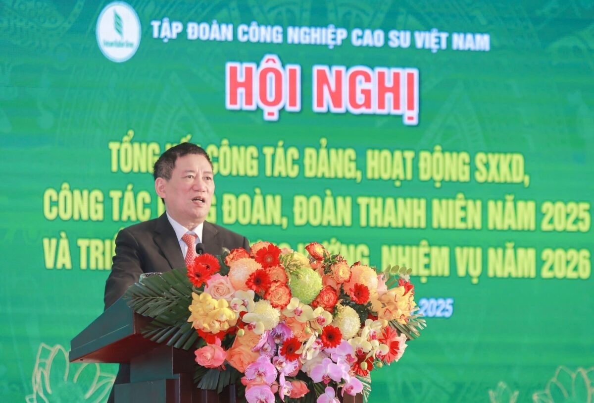 Tập đoàn công nghiệp cao su Việt Nam đạt doanh thu hơn 32.000 tỷ đồng năm 2025