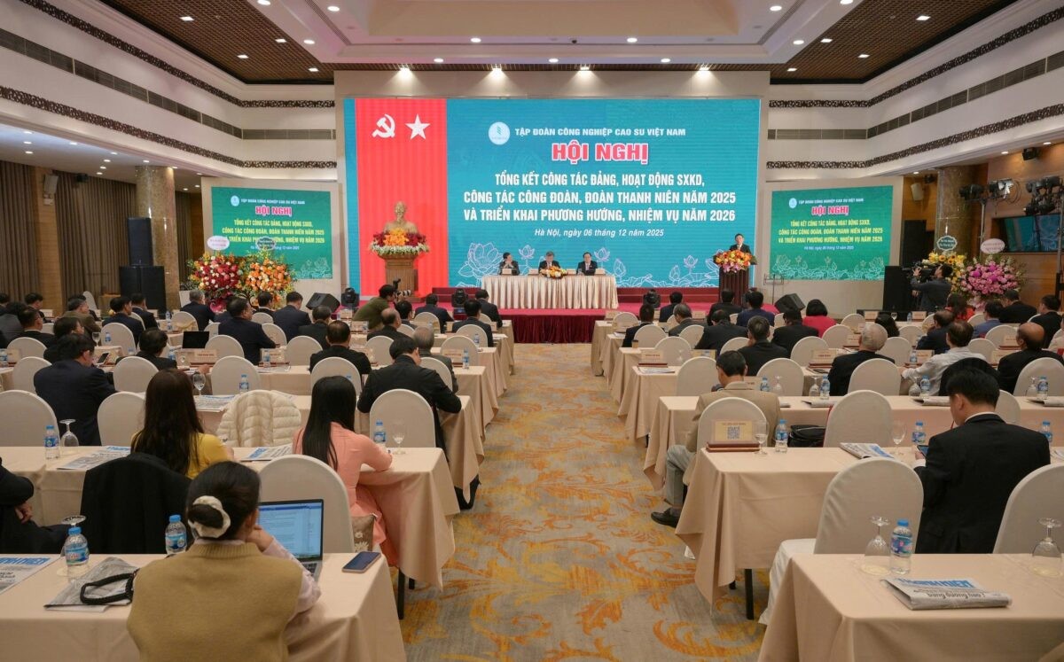 Tập đoàn công nghiệp cao su Việt Nam đạt doanh thu hơn 32.000 tỷ đồng năm 2025