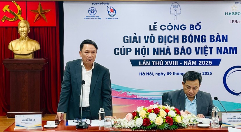 Giải vô địch Bóng bàn Cúp Hội Nhà báo Việt Nam 2025 chính thức khởi động Giải vô địch Bóng bàn Cúp Hội Nhà báo Việt Nam 2025 chính thức khởi động