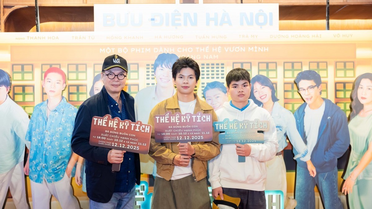 Cha con NSƯT Trần Lực - Trần Tú cùng nhau ra mắt phim ‘Thế hệ kỳ tích’