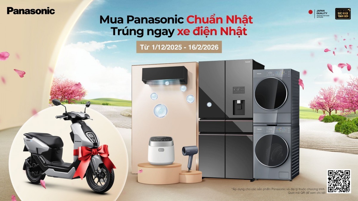 Panasonic tung chương trình ưu đãi Tết 2026