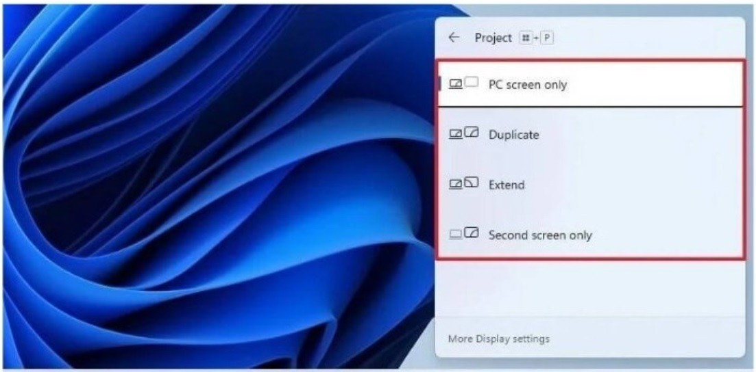Cách kết nối 2 màn hình máy tính Windows 11