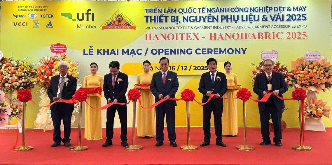 HanoiTex & HanoiFabric 2025: Thúc đẩy sản xuất xanh và nâng cao năng lực cạnh tranh ngành dệt may