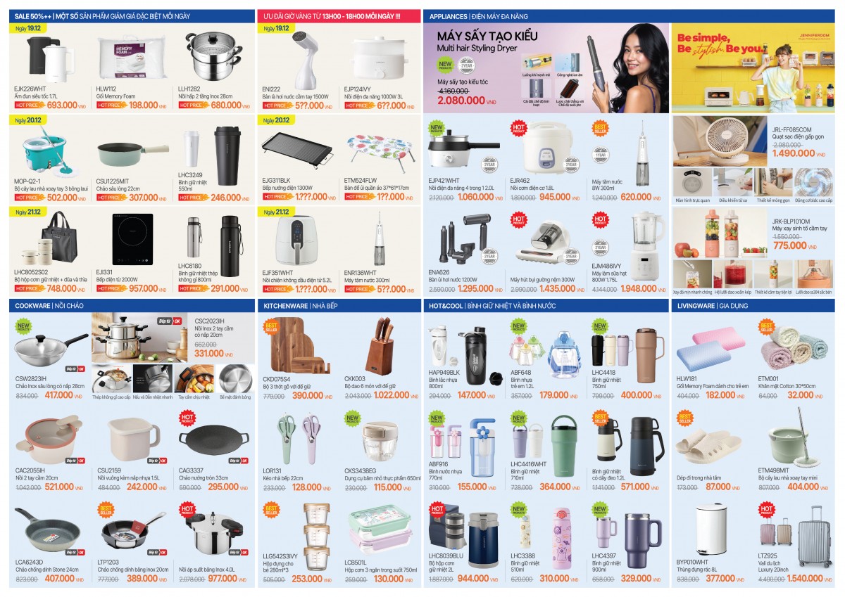 Hơn 20.000 sản phẩm LocknLock giảm sâu tại Ngày Thương hiệu 2025 ở Bắc Ninh