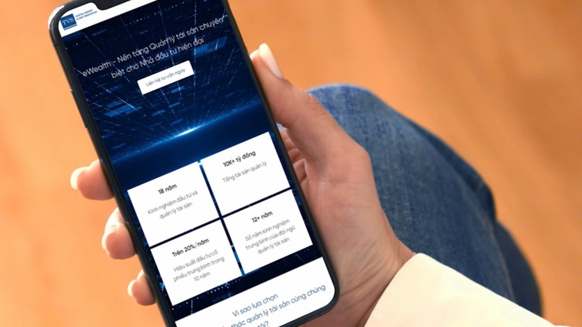 TVS ra mắt eWealth – nền tảng quản lý tài sản tích hợp AI cho nhà đầu tư Việt