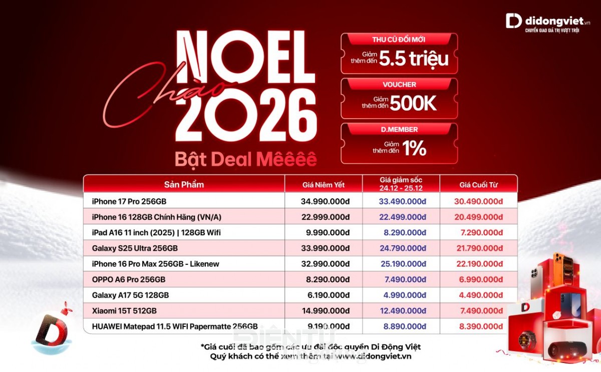 Săn deal công nghệ mùa cuối năm