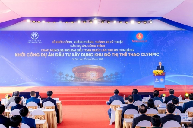 Thủ tướng Phạm Minh Chính dự khởi công dự án khu đô thị thể thao Olympic, Hà Nội