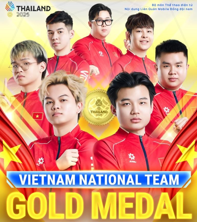 Đội tuyển Nam Liên Quân Mobile Việt Nam đã xuất sắc giành huy chương vàng.