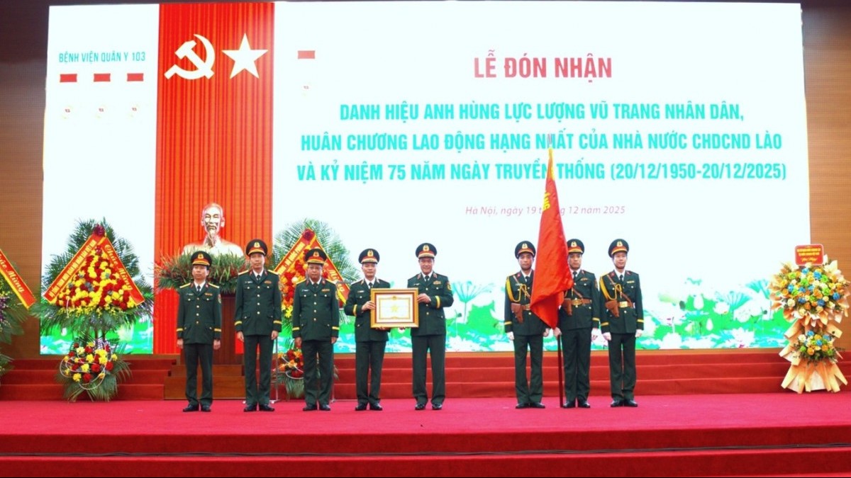 Bệnh viện Quân y 103 đón nhận danh hiệu Anh hùng Lực lượng vũ trang nhân dân lần thứ 4