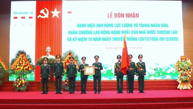 Bệnh viện Quân y 103 đón nhận danh hiệu Anh hùng Lực lượng vũ trang nhân dân lần thứ 4
