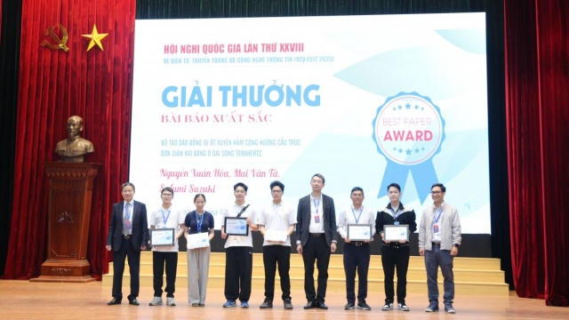 Hội nghị REV-ECIT 2025 vinh danh 4 công trình xuất sắc nhất về Terahertz và AI