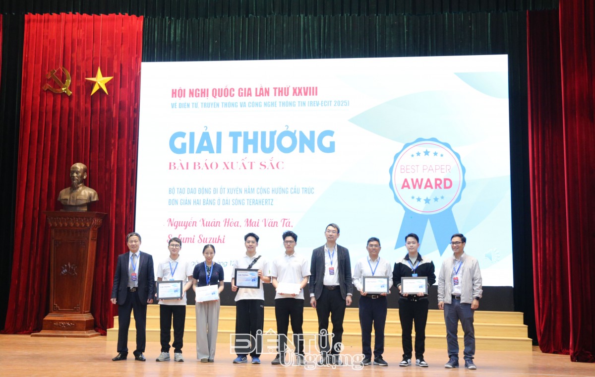 Hội nghị REV-ECIT 2025 vinh danh 4 công trình xuất sắc nhất về Terahertz và AI