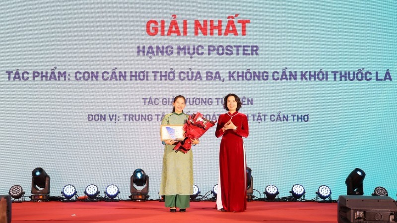 Bộ Y tế trao giải Cuộc thi sáng tác sản phẩm truyền thông về môi trường không khói thuốc lá