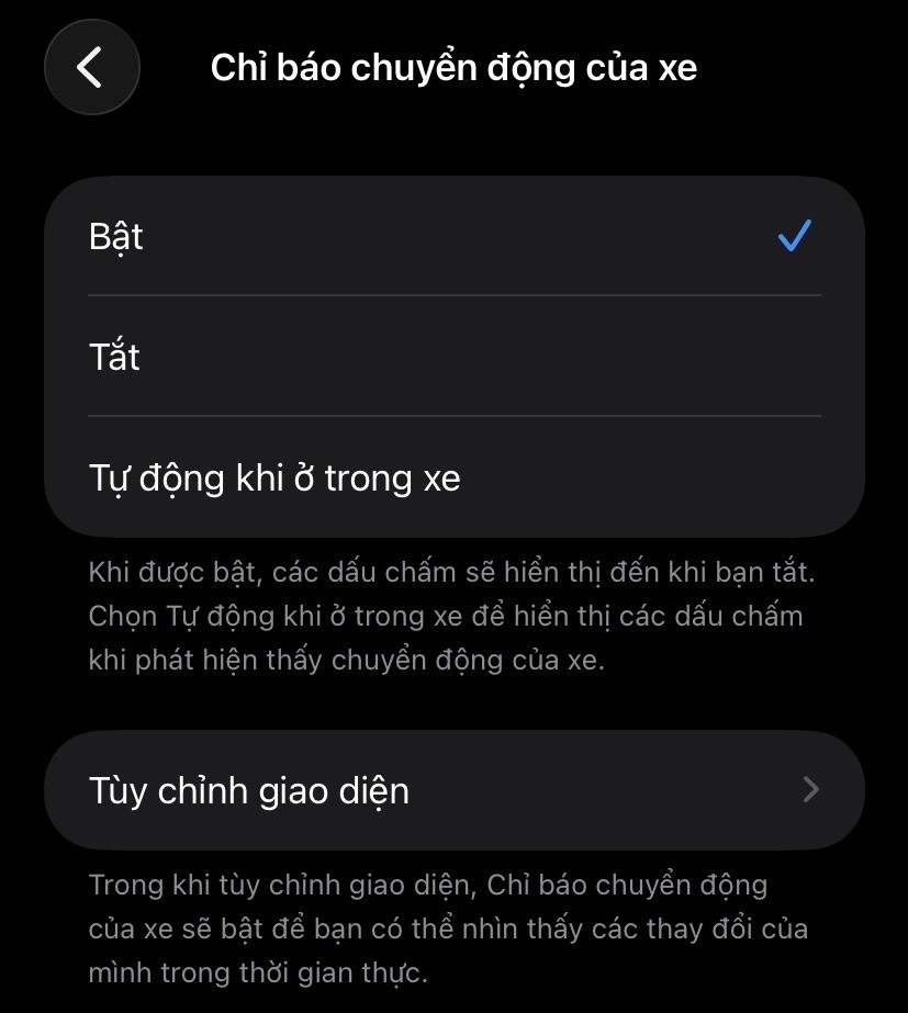 Giải pháp chống say tàu xe khi sử dụng điện thoại iPhone