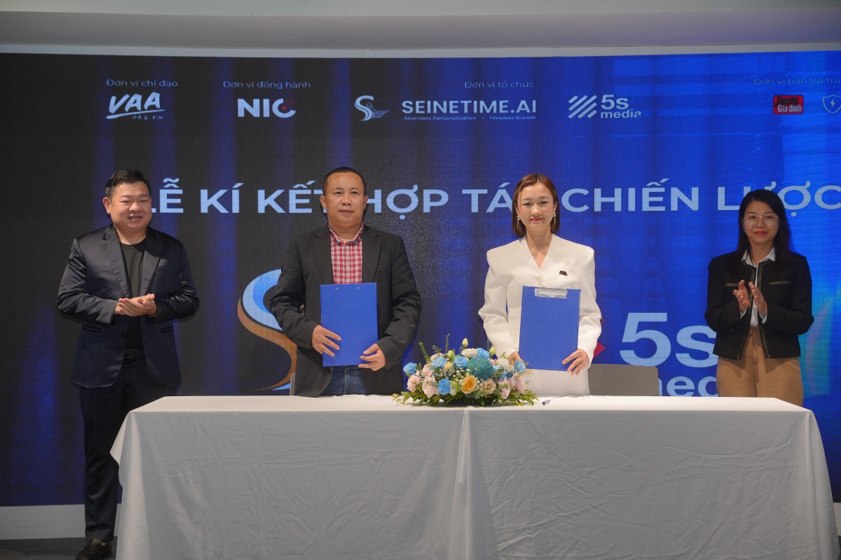 Seinetime bắt tay 5S Media đưa AI vào truyền thông quảng cáo