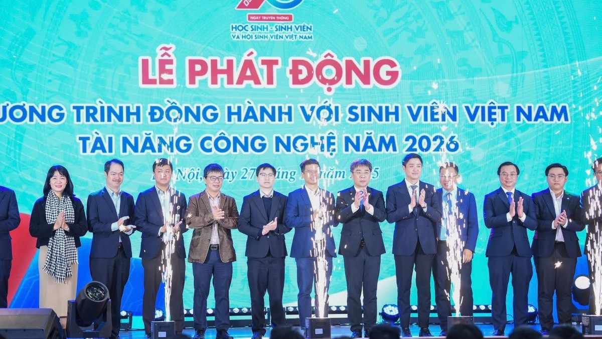 Phát động Chương trình đồng hành với sinh viên tài năng công nghệ năm 2026