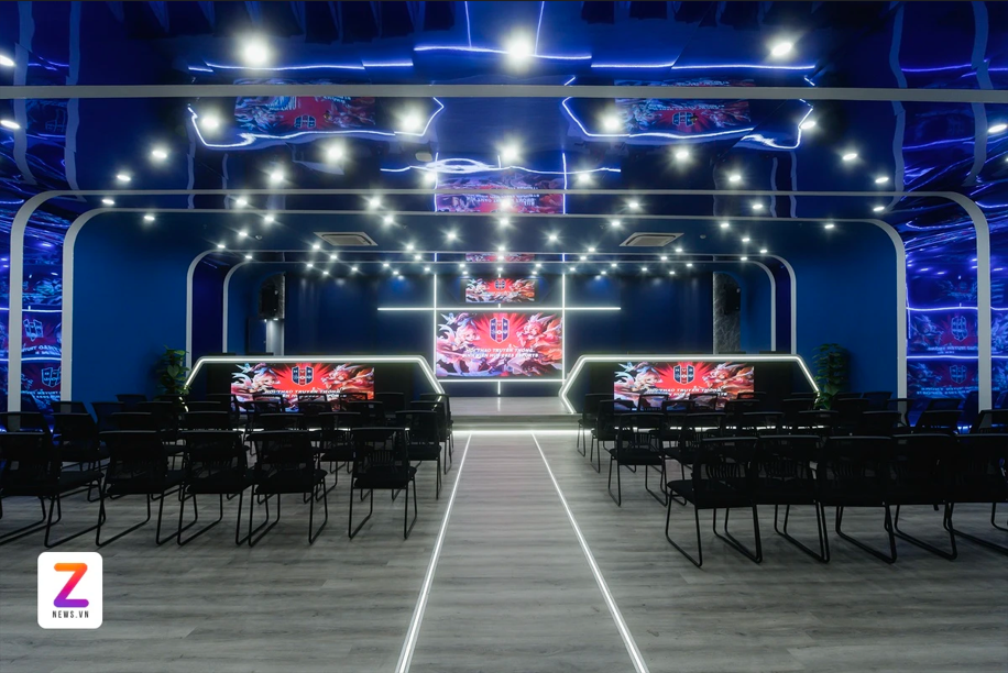 Phòng thi đấu Esport được thiết kế hiện đại