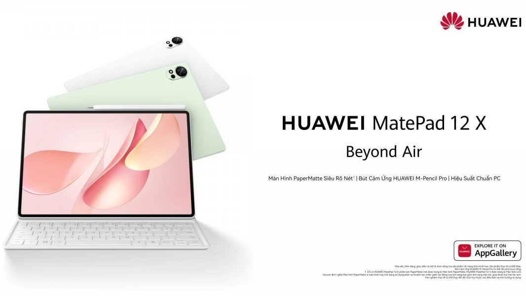 HUAWEI MatePad 12 X sẽ lên kệ vào ngày 9 tháng 1 tới